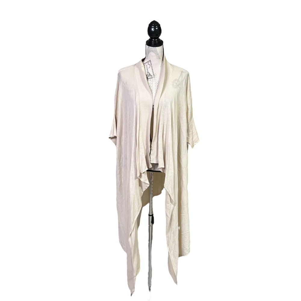 Bandolera M Linen Blend Draped Cardigan‎
